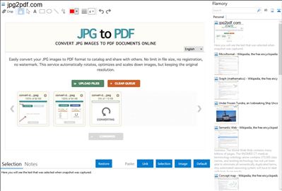 jpg2pdf.com - Flamory bookmarks and screenshots