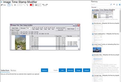 Image Time Stamp Modifier - Flamory bookmarks and screenshots