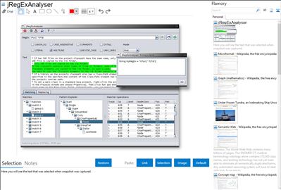 jRegExAnalyser - Flamory bookmarks and screenshots