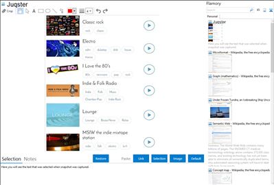 Juqster - Flamory bookmarks and screenshots