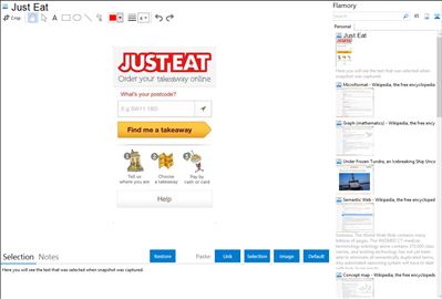 Just Eat - Flamory bookmarks and screenshots