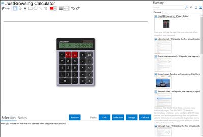 JustBrowsing Calculator - Flamory bookmarks and screenshots