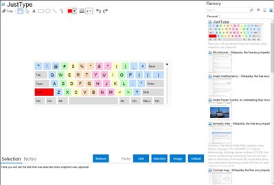 JustType - Flamory bookmarks and screenshots