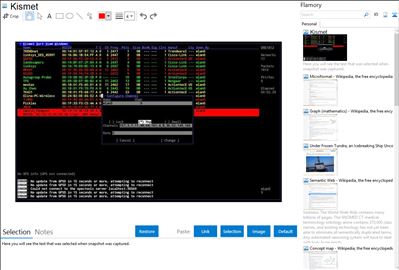 Kismet - Flamory bookmarks and screenshots