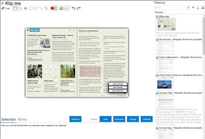 Klip.me - Flamory bookmarks and screenshots