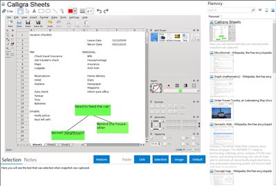 Calligra Sheets - Flamory bookmarks and screenshots