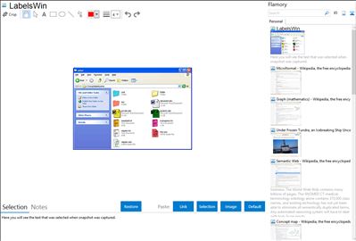 LabelsWin - Flamory bookmarks and screenshots