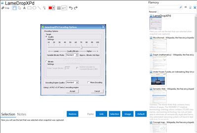 LameDropXPd - Flamory bookmarks and screenshots