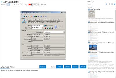 LanCalculator - Flamory bookmarks and screenshots