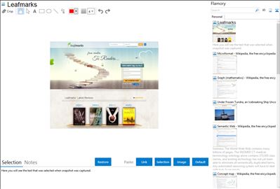 Leafmarks - Flamory bookmarks and screenshots