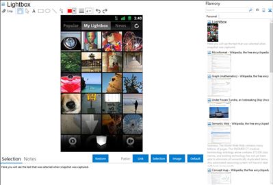 Lightbox - Flamory bookmarks and screenshots