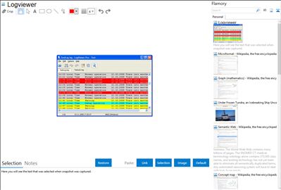Logviewer - Flamory bookmarks and screenshots