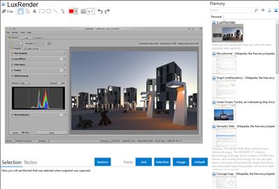 LuxRender - Flamory bookmarks and screenshots