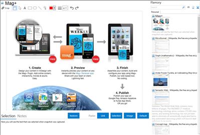 Mag+ - Flamory bookmarks and screenshots