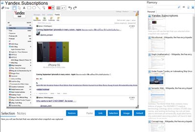 Yandex.Subscriptions - Flamory bookmarks and screenshots