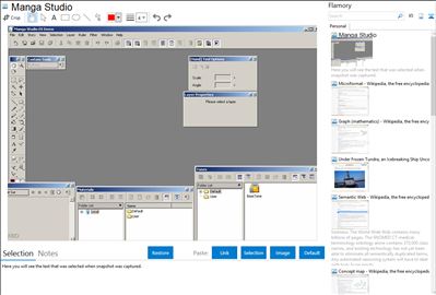 Manga Studio - Flamory bookmarks and screenshots