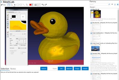 MeshLab - Flamory bookmarks and screenshots