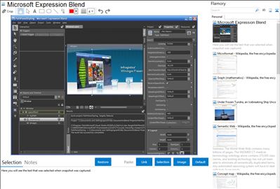 Microsoft Expression Blend - Flamory bookmarks and screenshots