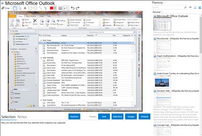 Microsoft Office Outlook - Flamory bookmarks and screenshots