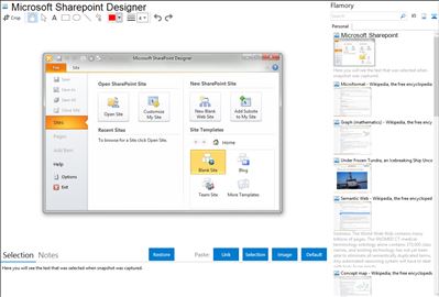 Microsoft Sharepoint Designer - Flamory bookmarks and screenshots