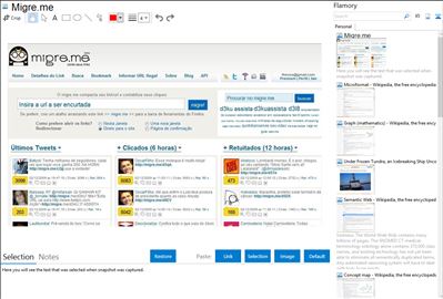 Migre.me - Flamory bookmarks and screenshots