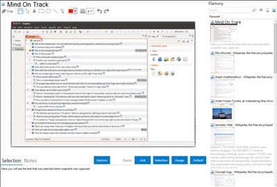 Mind On Track - Flamory bookmarks and screenshots