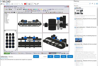 MLCAD - Flamory bookmarks and screenshots