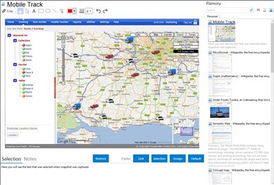 Mobile Track - Flamory bookmarks and screenshots