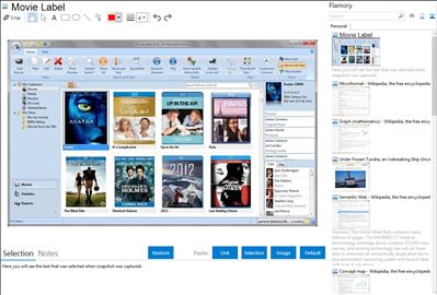 Movie Label - Flamory bookmarks and screenshots