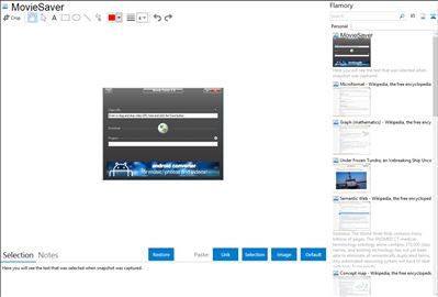 MovieSaver - Flamory bookmarks and screenshots