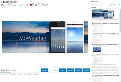 MoWeather - Flamory bookmarks and screenshots