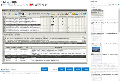 MP3 Diags - Flamory bookmarks and screenshots