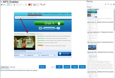 MP3 Grabber - Flamory bookmarks and screenshots