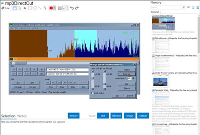 mp3DirectCut - Flamory bookmarks and screenshots