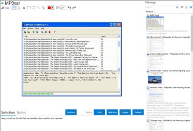 MP3val - Flamory bookmarks and screenshots