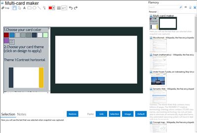 Multi-card maker - Flamory bookmarks and screenshots