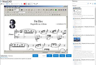 MusiCAD - Flamory bookmarks and screenshots