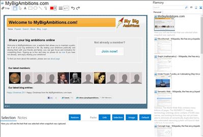 MyBigAmbitions.com - Flamory bookmarks and screenshots