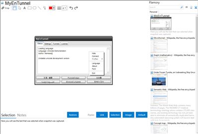 MyEnTunnel - Flamory bookmarks and screenshots