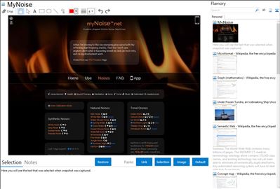 MyNoise - Flamory bookmarks and screenshots