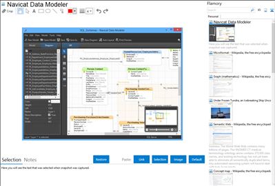 Navicat Data Modeler - Flamory bookmarks and screenshots