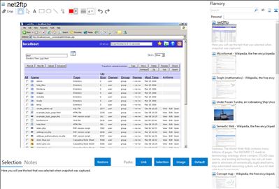 net2ftp - Flamory bookmarks and screenshots