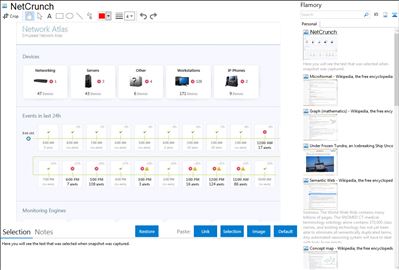 NetCrunch - Flamory bookmarks and screenshots