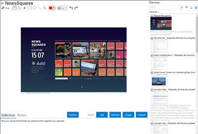 NewsSquares - Flamory bookmarks and screenshots