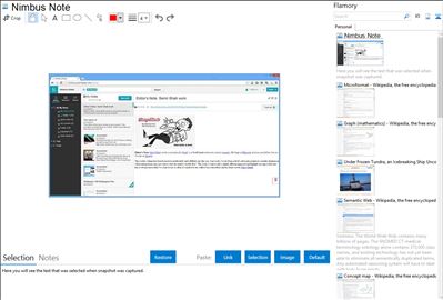 Nimbus Note - Flamory bookmarks and screenshots