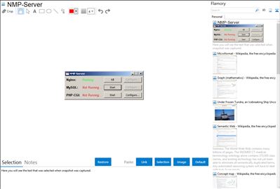 NMP-Server - Flamory bookmarks and screenshots