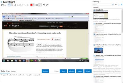 Noteflight - Flamory bookmarks and screenshots