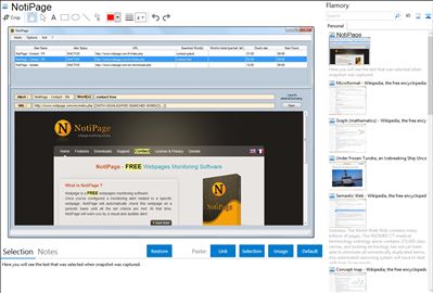 NotiPage - Flamory bookmarks and screenshots