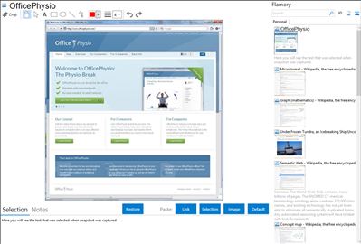 OfficePhysio - Flamory bookmarks and screenshots