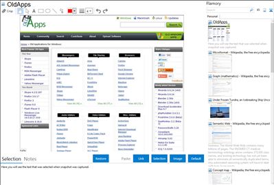 OldApps - Flamory bookmarks and screenshots